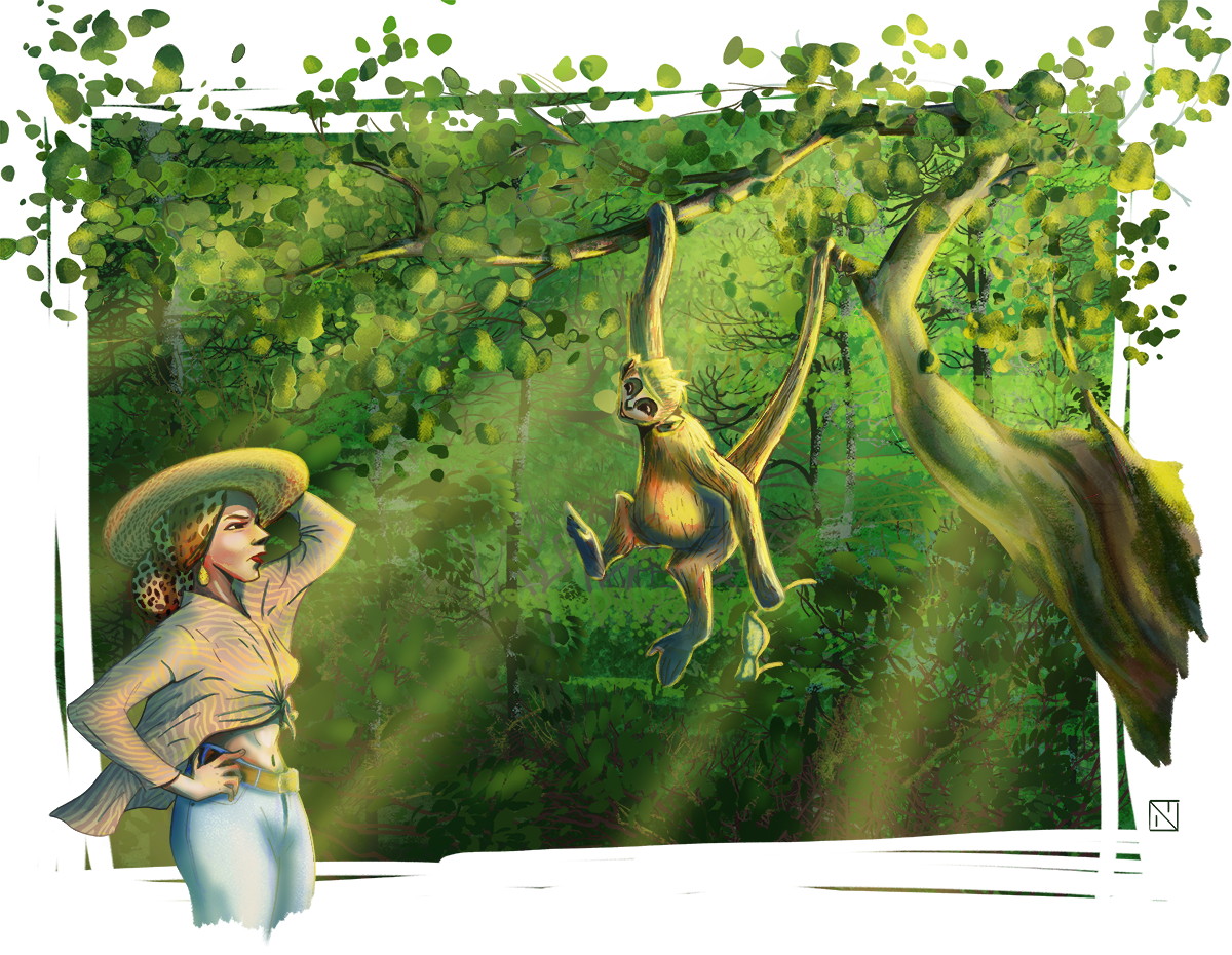 Woman and the Monkey